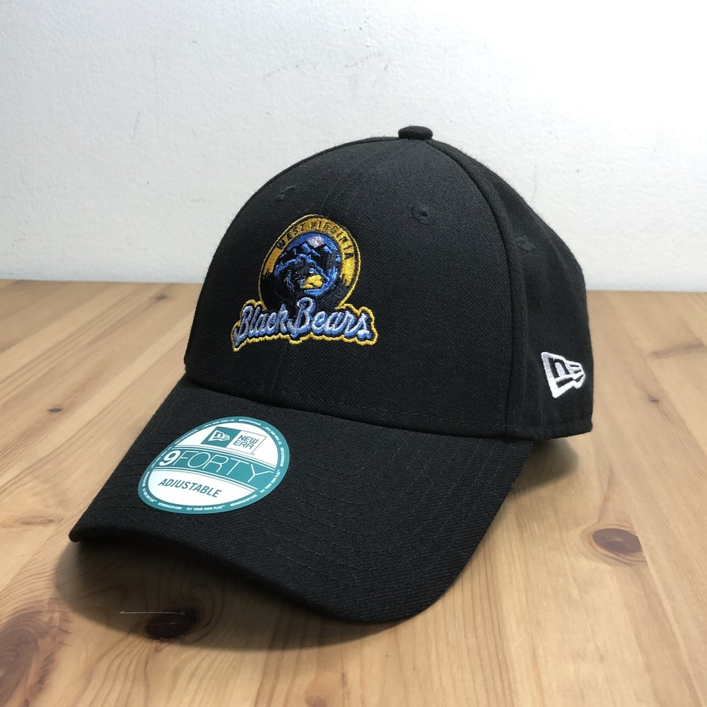 West Virginia Black Bears New Era 9FORTY Police Cap Hat Adjustable Strap Black